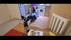Play Plumber Dalene Gets a Naughty Christmas Present: A Blowjob and Pussy Fucking