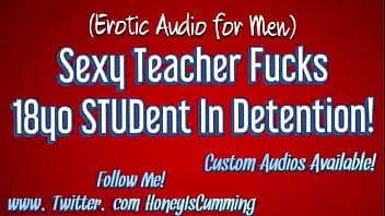Jouer Une enseignante en chaleur se fait défoncer un étalon de 18 ans pendant sa détention éjacule sur ses seins (asmr érotique pour hommes)